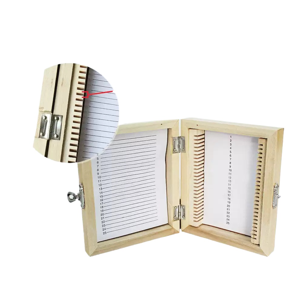 25/50/100 PCS Wooden Slide Box - Pathology Slide Storage recension och pris
