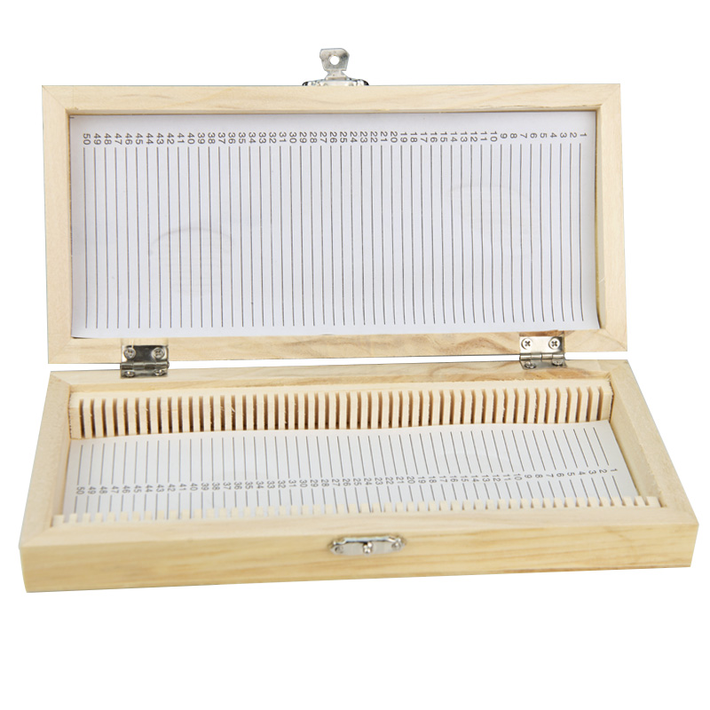 25/50/100pcs Wooden Microscope - Pathology Slide Storage recension och pris